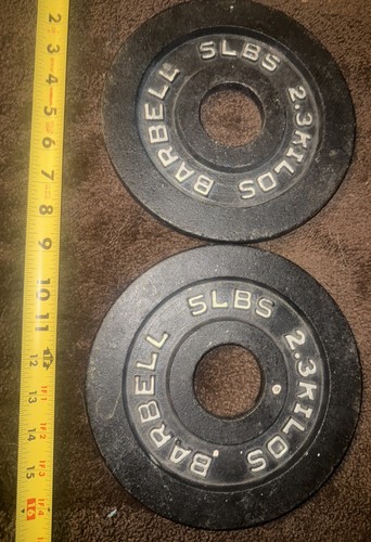 Pair olympic barbell weights - pair,